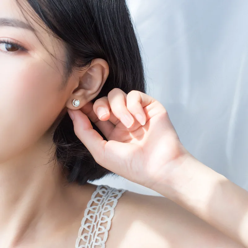 Модные белые серьги с барочным жемчугом из стерлингового серебра 925 пробы 2019 |