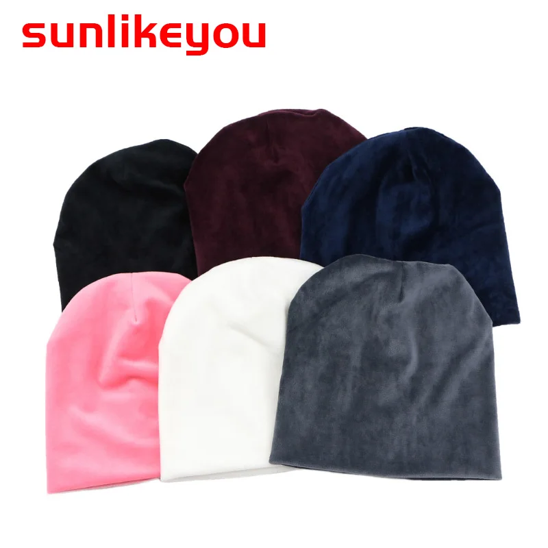 Sunlikeyou осенне-зимние толстые теплые бархатные детские вязаные шапки шапка мягкий
