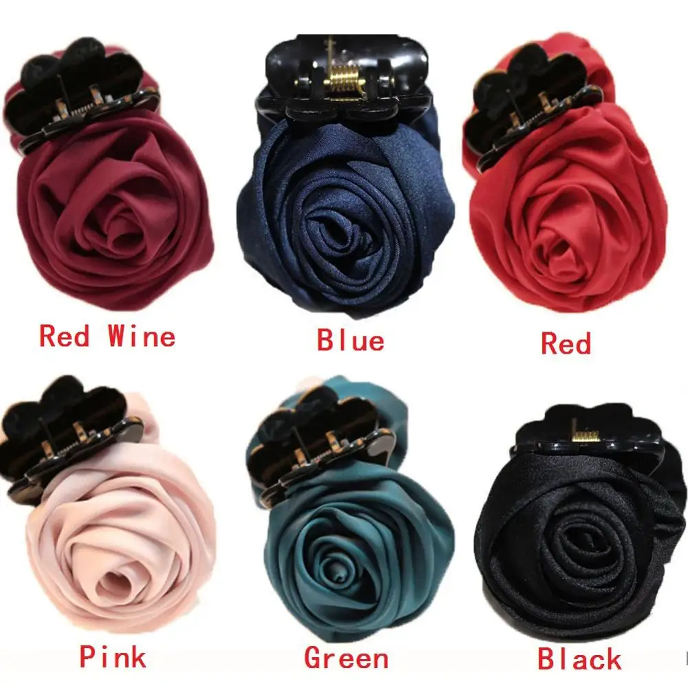 Элегантные розовые аксессуары для волос женщин и девушек Заколка-краб |