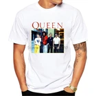 Футболка Freddie Mercury с изображением королевской группы, Мужская футболка в стиле хип-хоп, ретро, рок, хипстер, винтажная Повседневная футболка в стиле Харадзюку, топы для мальчиков, мужские футболки в стиле панк