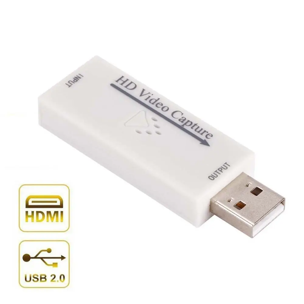 

1080P Mini HDMI To USB 2.0 Video Capture Card Game Recording Box for Computer Youtube OBS Etc Live Streaming Broadcast