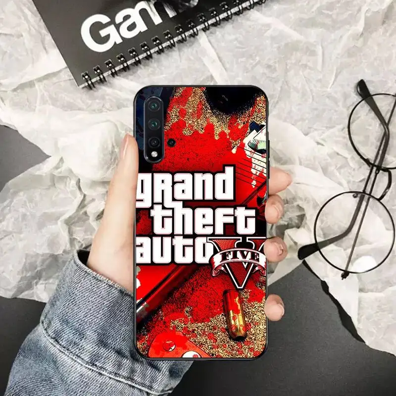 PENGHUWAN Горячая Grand Theft Auto GTA 5 мягкий чехол для задней панели мобильного телефона Huawei