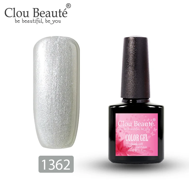 Clou Beaute 179 цветов Гель-лак для ногтей 10 мл УФ маникюр Дизайн полуперманентные Лаки дизайн ногтей гель Украшение Лак - Цвет: 1362