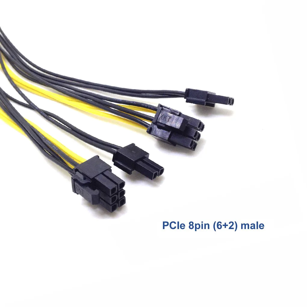 

PCI-E Adapter Cable PCI-E 8pin to 8pin Converter Cord Female to Male Splitter Cable Computer Accessory