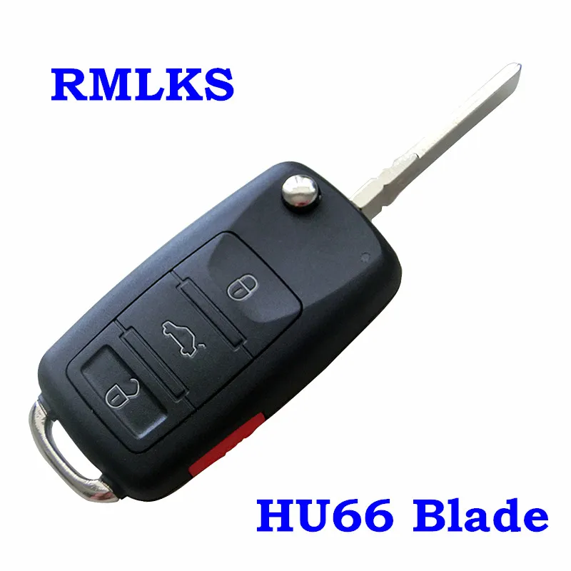Сменный складной Автомобильный ключ 3 кнопки + панель дистанционного ключа HU66