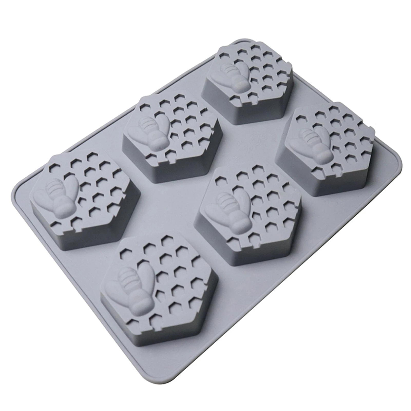 Силиконовая форма для мыла с 6 отверстиями 3D ручной работы прямоугольная форм |