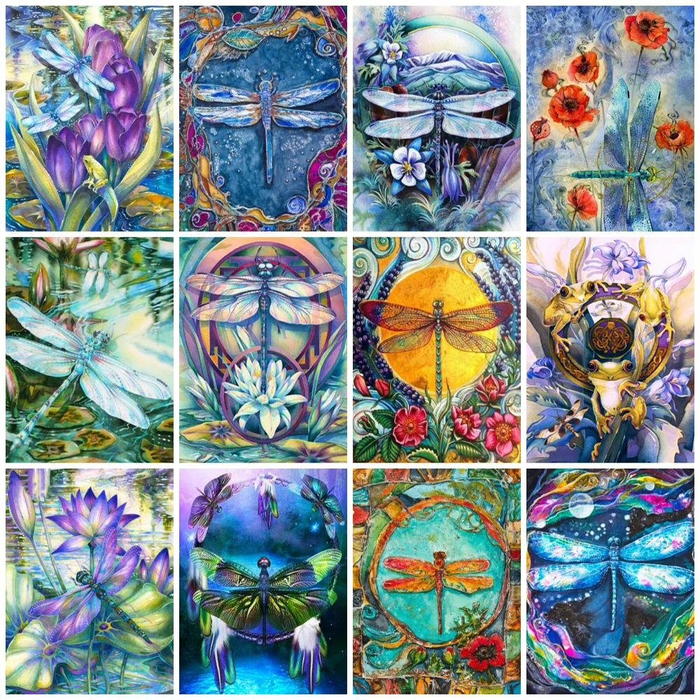 

Evershine полная площадь Алмазный вышивка животные Алмазная мозаика вышивка крестом стрекоза картина стразы рукоделие декор для дома