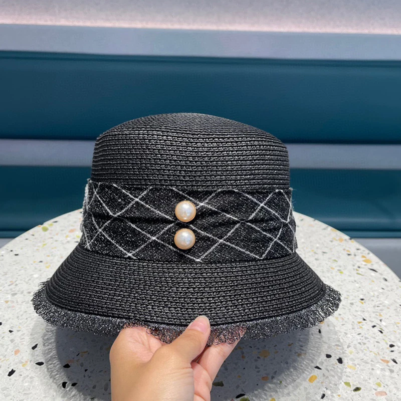 

French chareidio fisherman hat straw hat new leisure fashion men's and women's travel sports hat dome hat ，with box dust bag