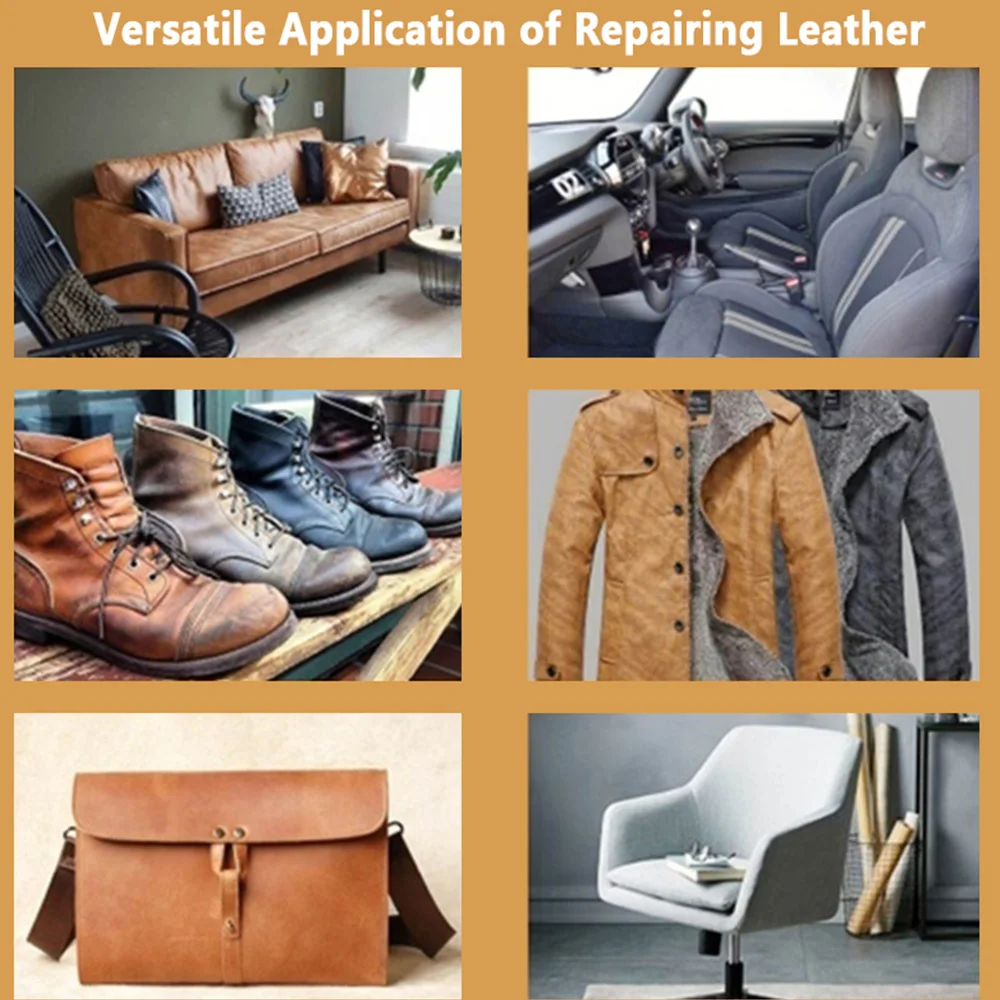 

Car Care Liquid Leather Repair Kit 50ml Auto Seat Sofa Coats Holes Scratch Cracks Repair Cream Retreading Refurbish Repair Tool