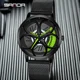 SANDA New Arrival Car Spinning Rim Hub Watche Custom Design Quartz Wristwatch Waterproof Car Wheel Watch Volk Racing Rays Other Image