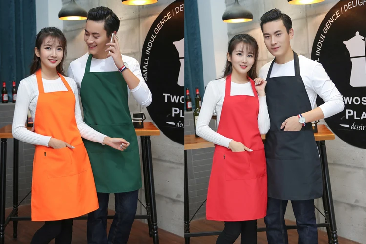 Advertising apron kitchen home waiter coffee tea shop supermarket gift hanging neck men and women waist custom printing | Дом и сад