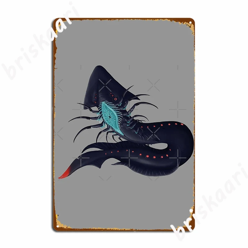 

Subnautica, тень, Левиафан, металлический знак, кухонные таблички, украшение для клубной вечеринки, оловянный знак, постер