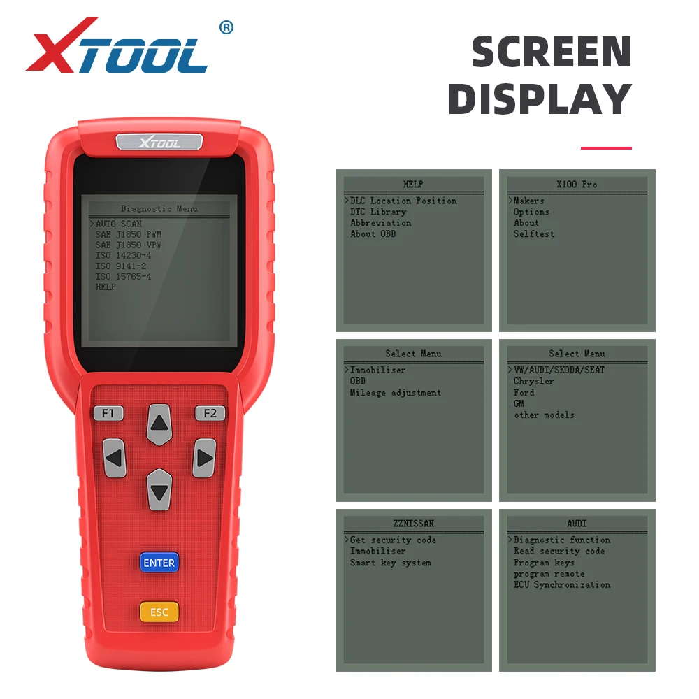 Xtool X100 PRO Obd2 автоматический ключ программист OBD 2 PIN считыватель кода