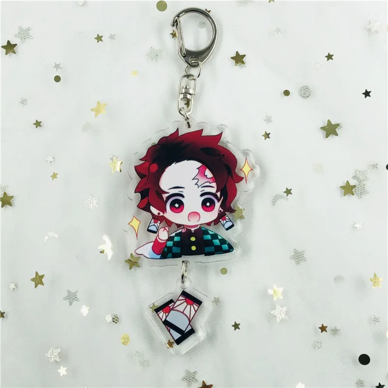 Брелок Аниме рассекающий демонов брелок Tanjirou Kamado Nezuko Tomioka Giyuu Kimetsu No Yaiba акриловое