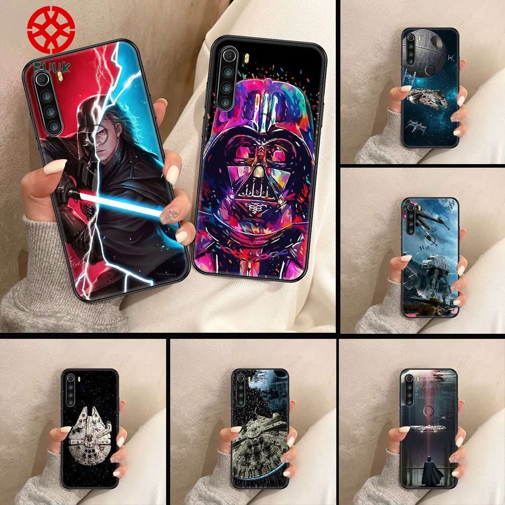 

Stars Spaceship Wars Phone case For Xiaomi Redmi Note 7 7A 8 8T 9 9A 9S 10 K30 Pro Ultra black art Etui 3D funda silicone cover