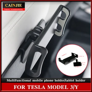 for tesla model 3y 2021 car back seat ipad mobile phone holder mount accessories parts model three tesla modely free global shipping