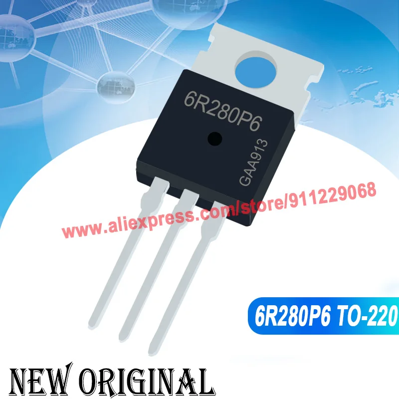 (5 шт.) 6R280P6 IPP60R280P6 TO-220 / HGTP12N60C3 G12N60C3 600V 24A / IRF744 450V 88A / FDP2670 TO-220