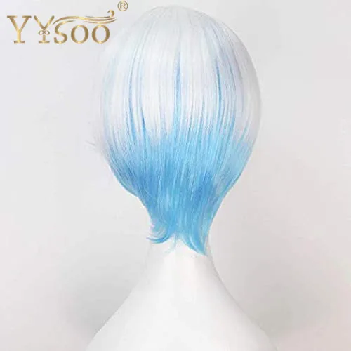 YYsoo короткий мужской парик для косплея нет кружева швейная машина синтетические