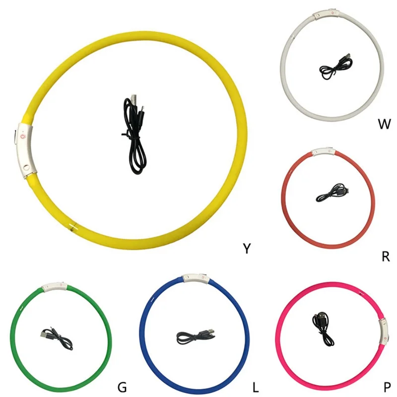 

Collar De Mascota Luminoso Con Luz LED Para Perro Recargable Via USB Brillante