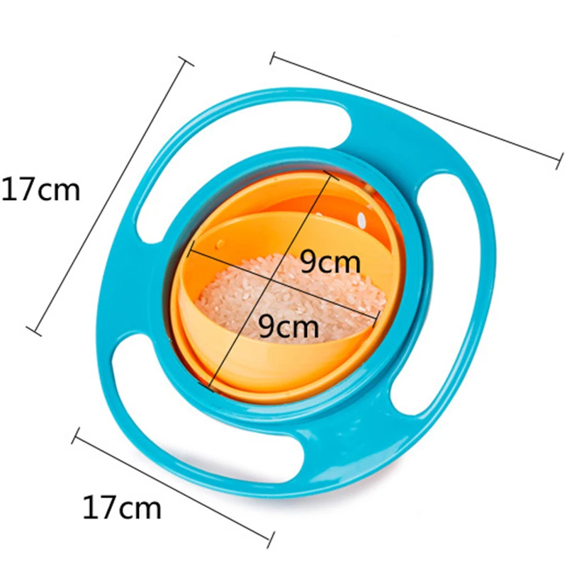 Newborn Baby Magic Bowl Rotary Balance 360 Rotate Spill-Proof Infants Toddler Kids Training Feeding Bowl Practice Tool no spill images - 6