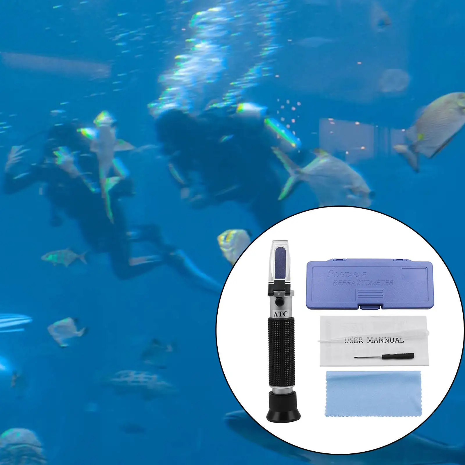 Соленометр Nacl рефрактометр соленой воды для морепродуктов | Дом и сад