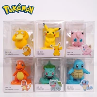 tomy pokemon action figure pikachu car decoration aromatherapy series bulbasaur squirtle jigglypuff and other model toys