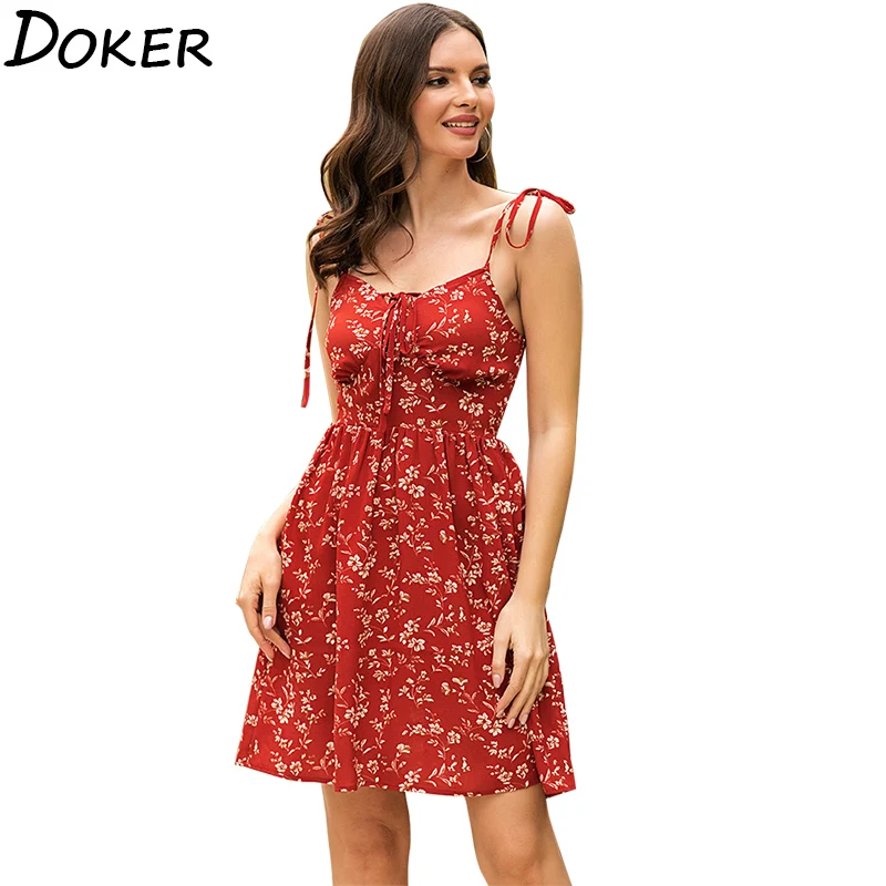 Женское платье с открытыми плечами и цветочным принтом повседневное пляжное