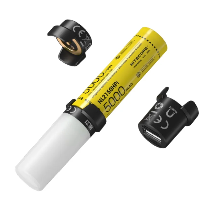 NITECORE 3 в 1 21700 интеллектуальная аккумуляторная система NL2150HPi 5000 мАч перезаряжаемая батарея + MPB21 Внешний