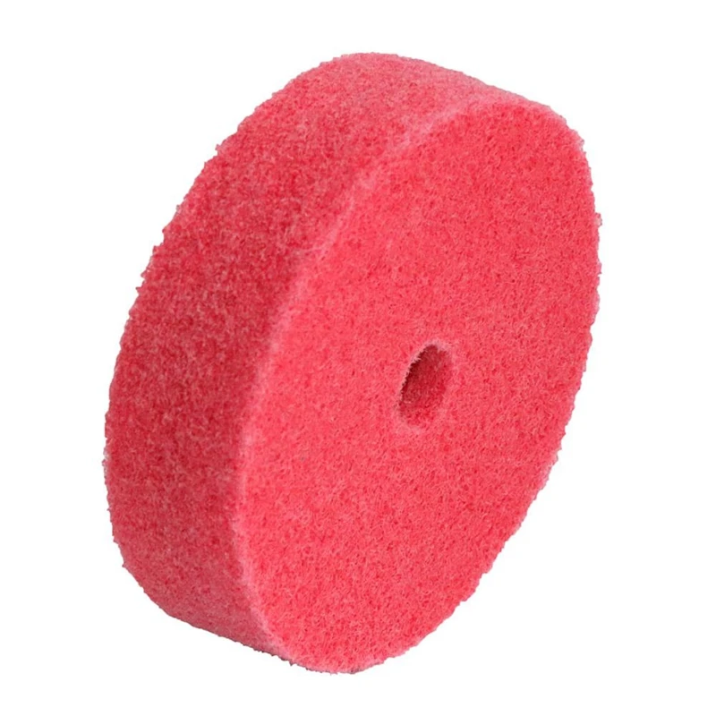 

3 Inch Nylon Fiber Polishing Wheel Wool Felt Cotton Cloth Buffing Wheel Non Woven Grinding Head for Metal Wood Iron