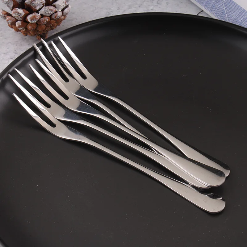 

Stainless Steel Fruit Fork Simple Gift Gift Fruit Stick Cake Small Fork Stainless Steel Fruit Fork