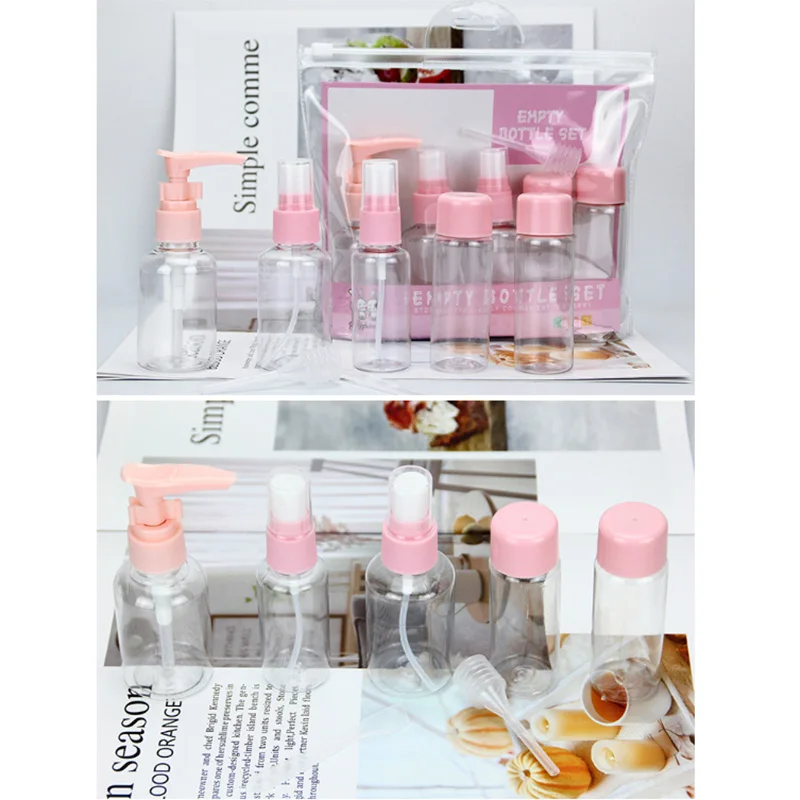 2019 прозрачная Косметическая бутылочка набор для путешествий баночка бутылка