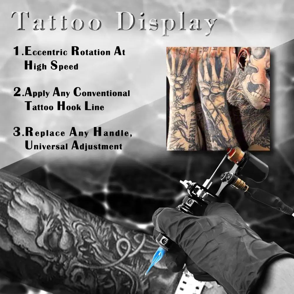 Полный комплект татуировки Tatuagem профессиональный набор Maquina De черный источник
