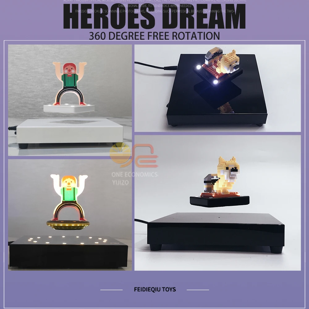 Вращающаяся на 360 градусов Магнитная подставка для дисплея Плавающая Платформа