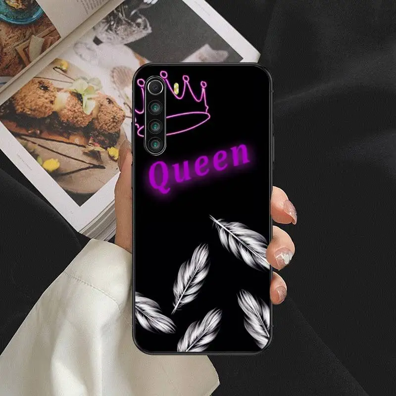 

King Queen Phone Case For Huawei P Y Nova mate 20 30 10 40 pro lite smart Cover Fundas Coque