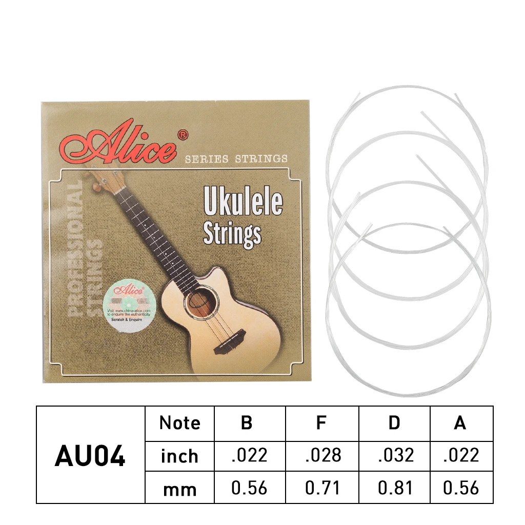 Alice AU04 Soprano Nylon Ukulele Strings Replacement Part Instrument Accessories For 21&quot23&quotUkulele | Спорт и развлечения