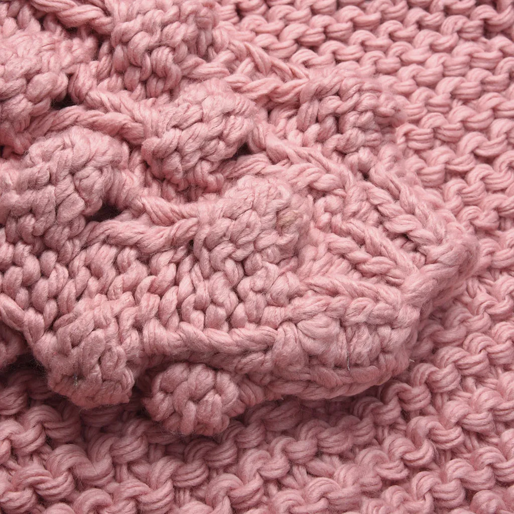 Зимний Теплый женский кардиган свитер с стереоскопическим мячом и