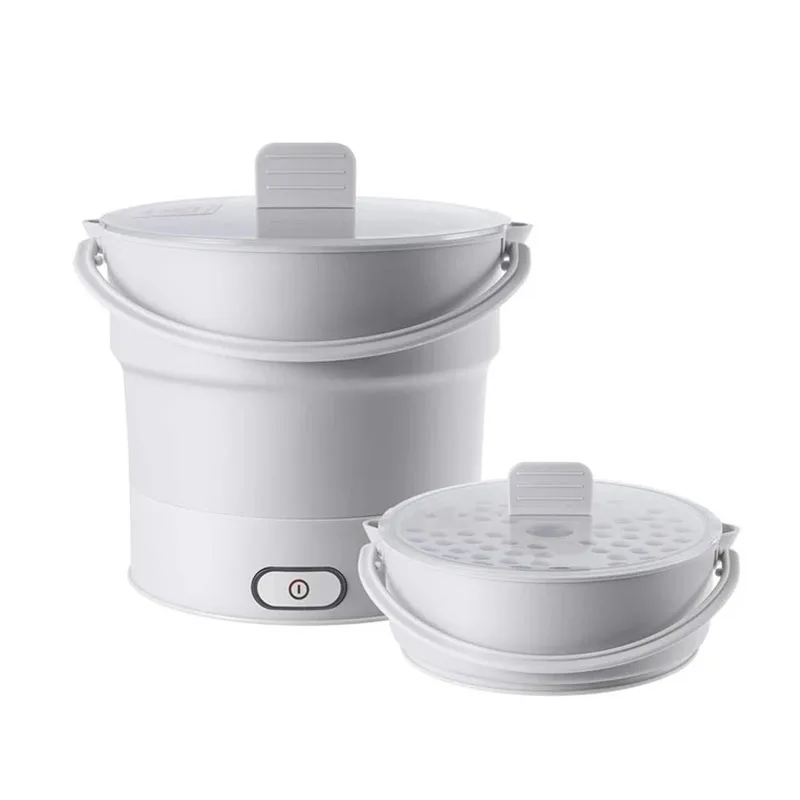 Складной силиконовый электрический чайник для сковородки с подогревом