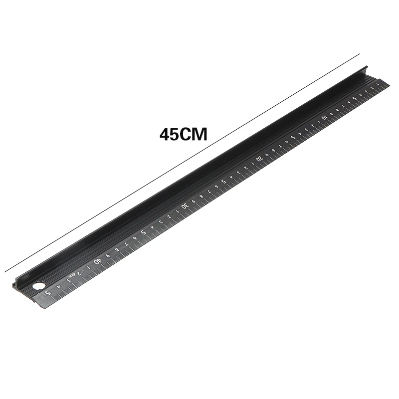45 см Алюминий сплав линейка студенческие лазерной печати масштабная миллиметров
