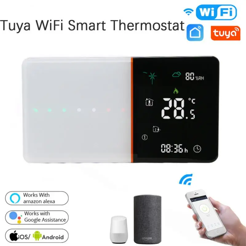

WiFi Smart Thermostat Temperature Controller for Water/Electric floor Heating Water/Gas Boiler Works with Alexa Google Home