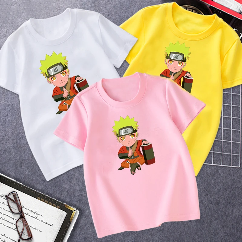 

Narutoa Boys T-shirts Football Shirt Girls T-shirts Boys Clothes Summer Kids Top Children's clothing T-shirt Girls Clothes 4-14