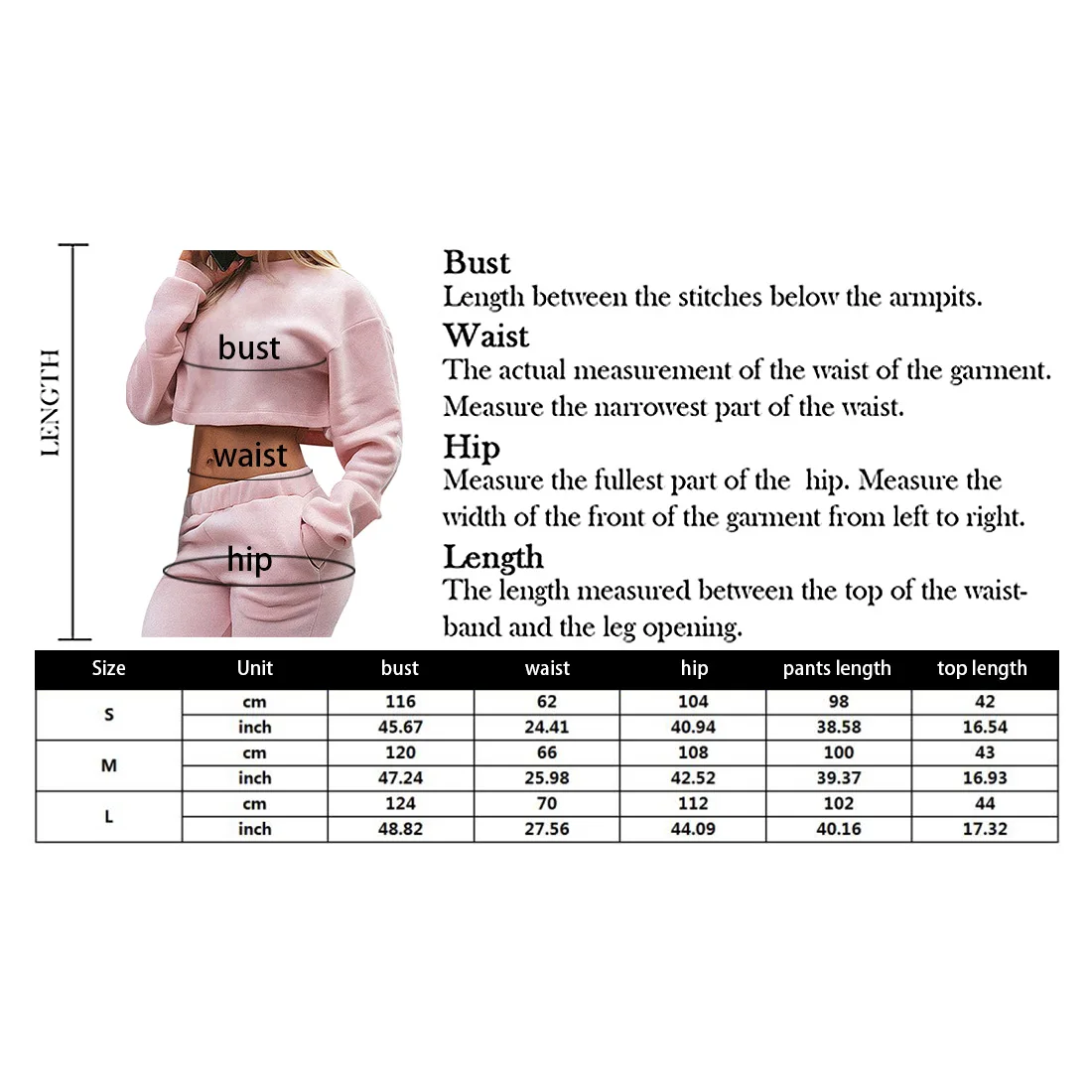 

Tracksuit Women Two Piece Soft Set Fleece Warm Streetwear Short Sleeve Crop Top + Jogger Pants Sport Matching Sweatsuit Outfit