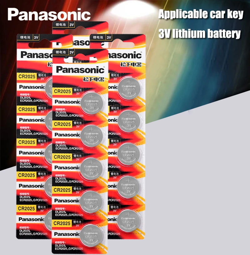 Оригинальные аккумуляторы для аккумуляторов Panasonic cr2025 20 шт./лот cr 2025 3V литиевая
