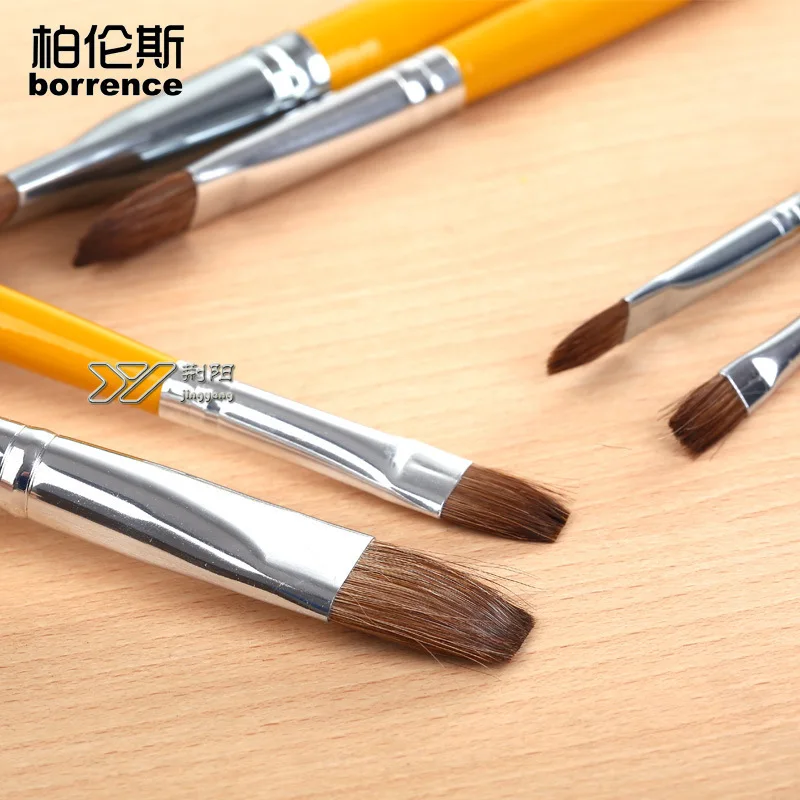 Волк кисти для масла Кисть краски 6 костюмов художественные принадлежности