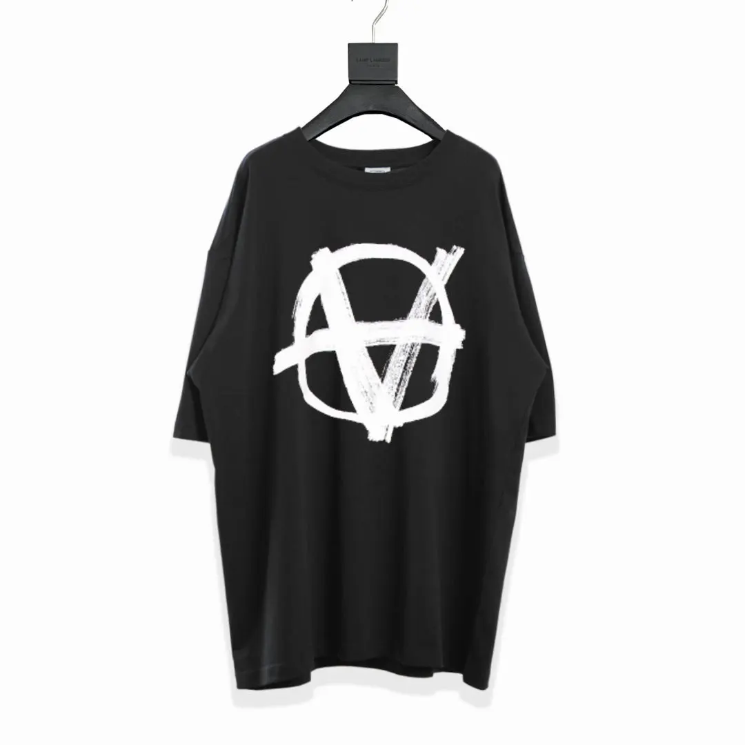 

High street new VTM vehicles short sleeve OS loose casual hip hop lovers short sleeve t-shirt men and women fashion