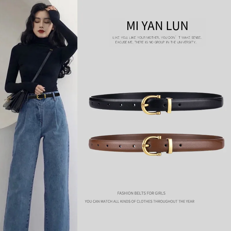 

New Fashion Belts Women Leather Belts Are Simple and Korean Fashion Woman Belts for Dress Belts for Women 2021 Trend Wholesale