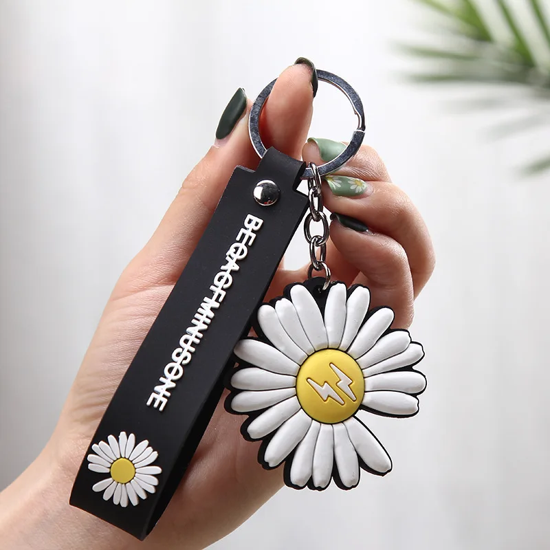 Маленькие модные милые Брелоки для ключей в виде цветов g Dragon подвеска женских