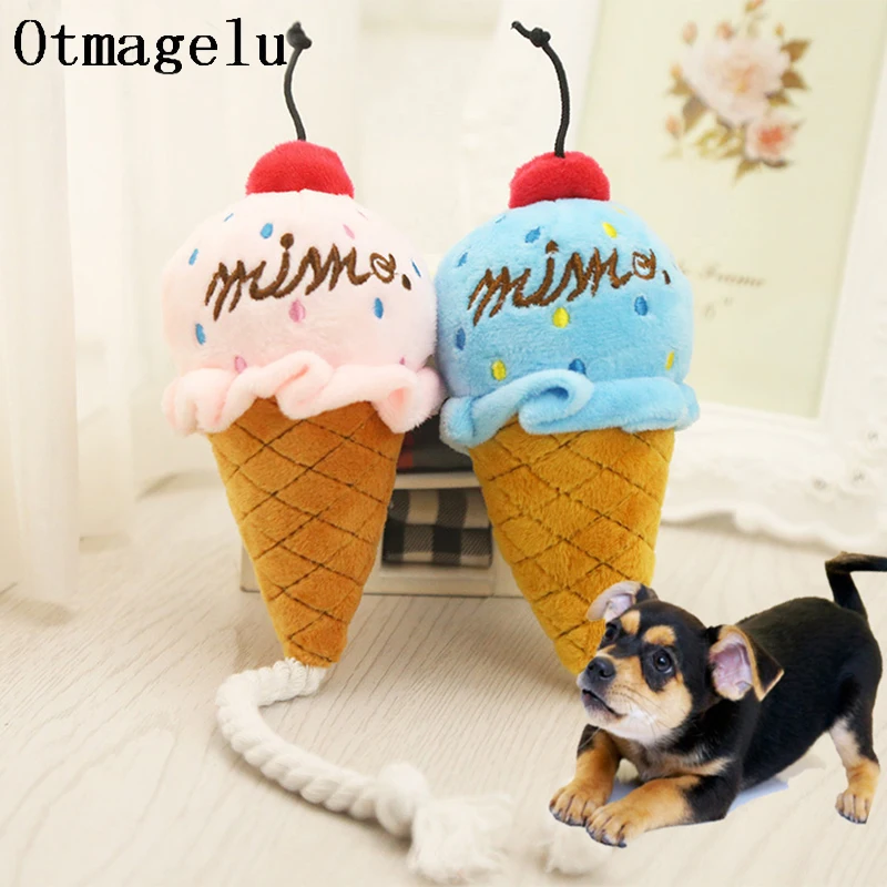 Симпатичные плюшевые игрушки для вкусного мороженого щенок кошка интерактивные