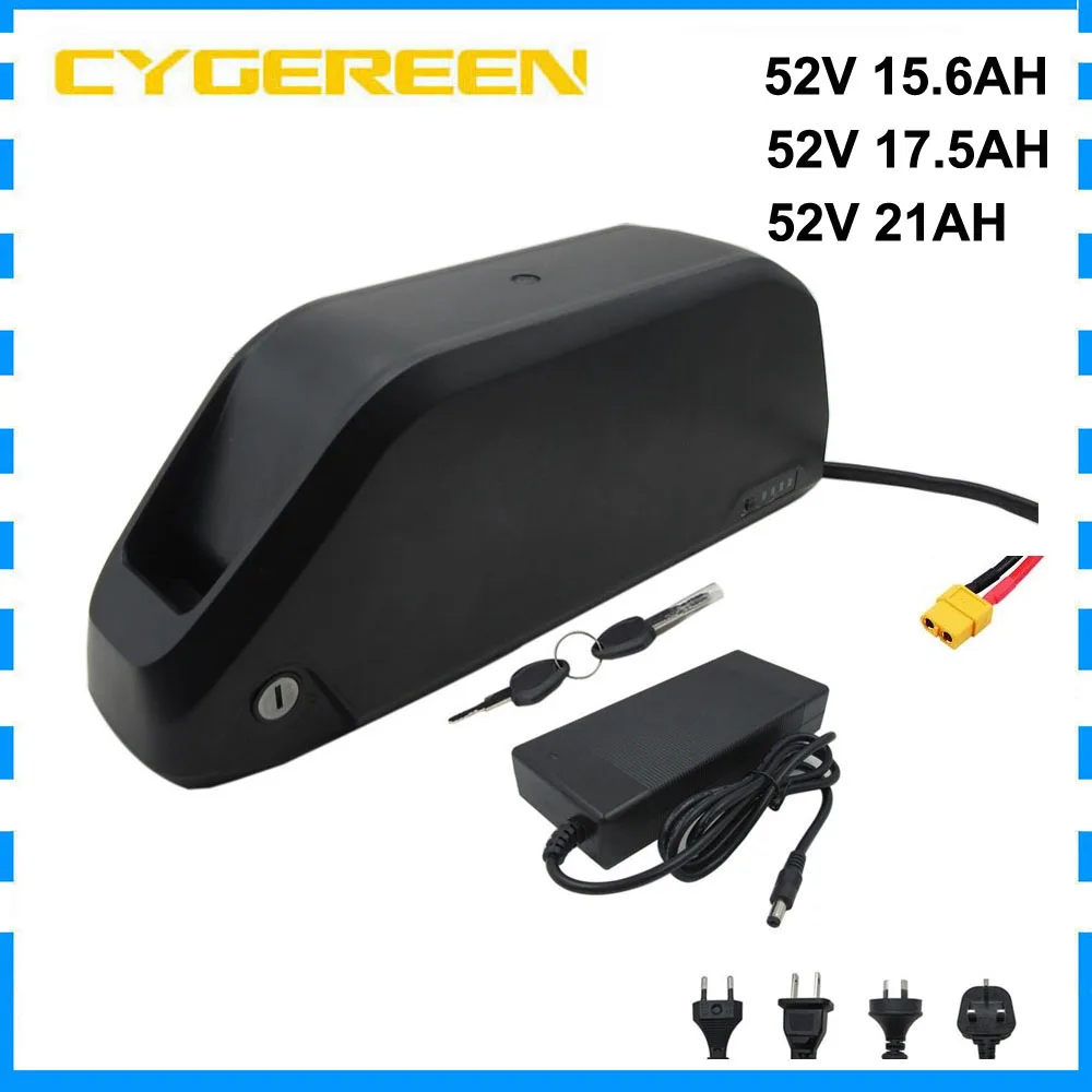 

52V 15AH 17AH 21AH Ebike battery pack 18650 bafang lithium ion 1000W 750W with 30A BMS BBS02 BBS03 BBSHD bicycle e bike