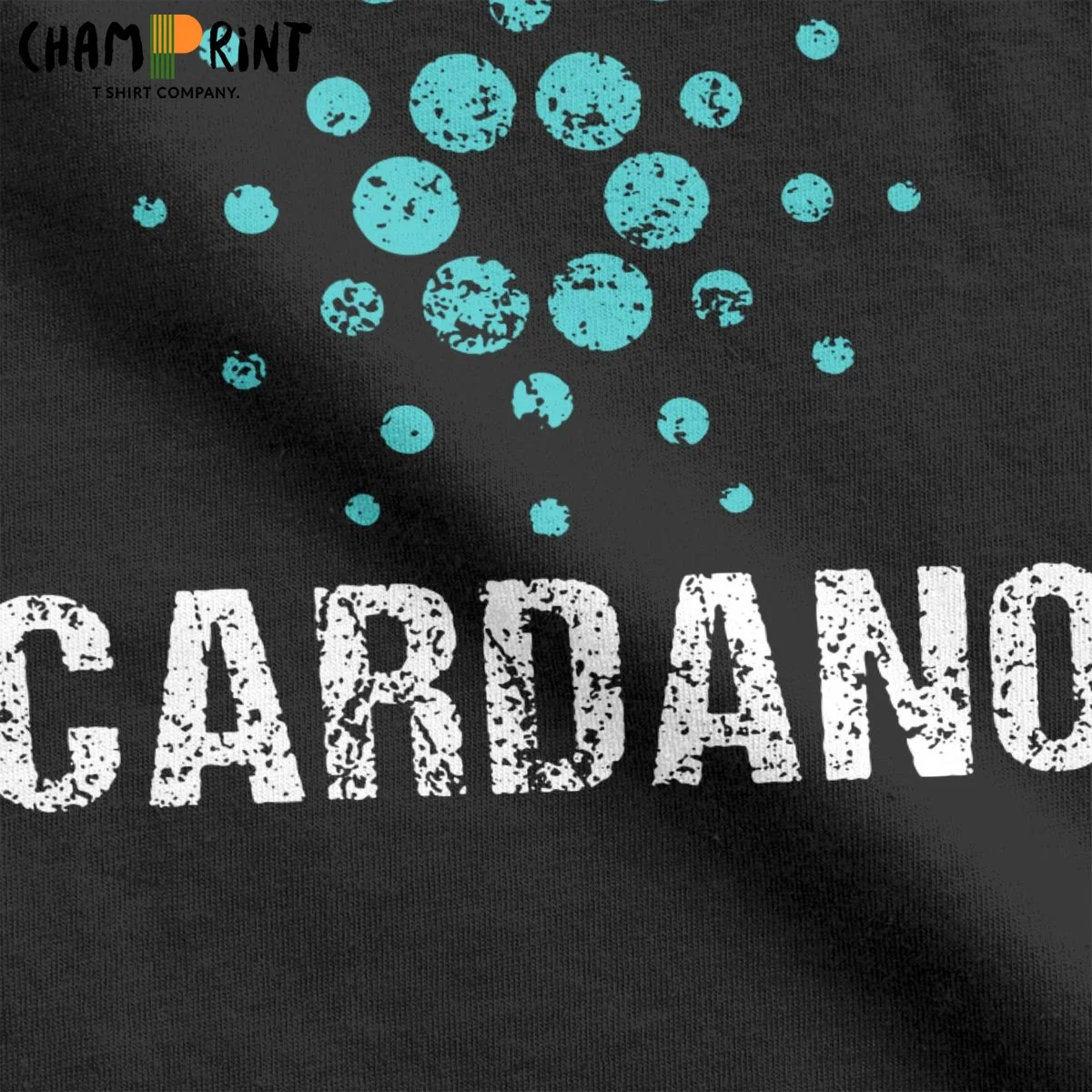 Cardano Ada логотип крипто в винтажном стиле футболки для мужчин 100% хлопок