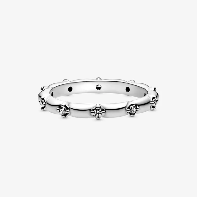 

HOT 100% Authentic 925 Sterling Silver Rose&Silver Gold Color Sparkling Wedding Rings Couples For Making Fashion Jewelry Gift